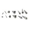 20Pcs/Lot Stainless Steel Metal Circular Cone Charms Pendants Necklace Earrings Accessories for DIY Jewelry Making Suppliers