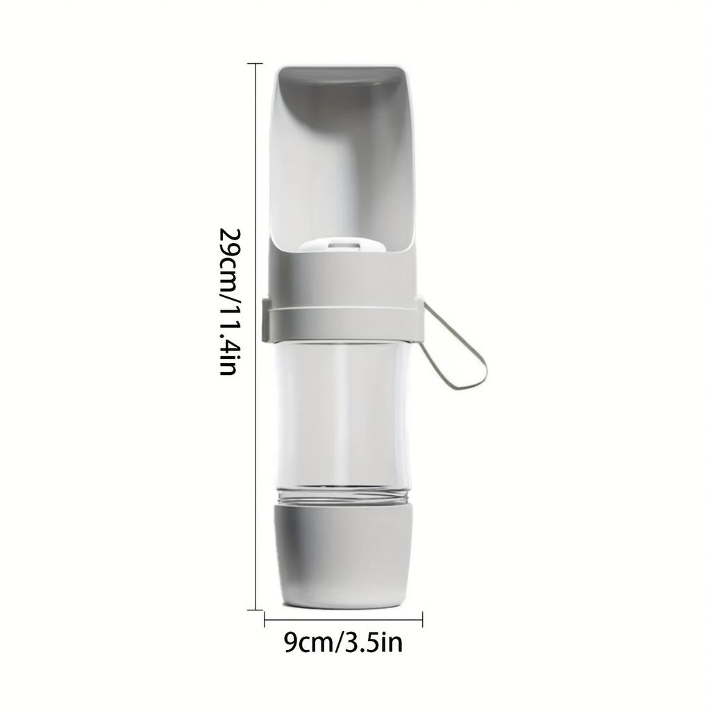Portable Leak-Proof Dog Water Bottle, Durable Plastic Pet Hydration Dispenser with Ergonomic Handle & Spill-Resistant Design for Outdoor Walks, Hiking