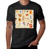 Tools and Materials for Creativity and Painting Seamless Pattern TShirt Cotton Graphic Tees Anime T Shirts for Men Cotton
