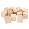 12Pcs Unfinished Wooden Blocks Smooth Durable Sturdy Uniform Size Small Wood Cubes for Crafts DIY Home Decor