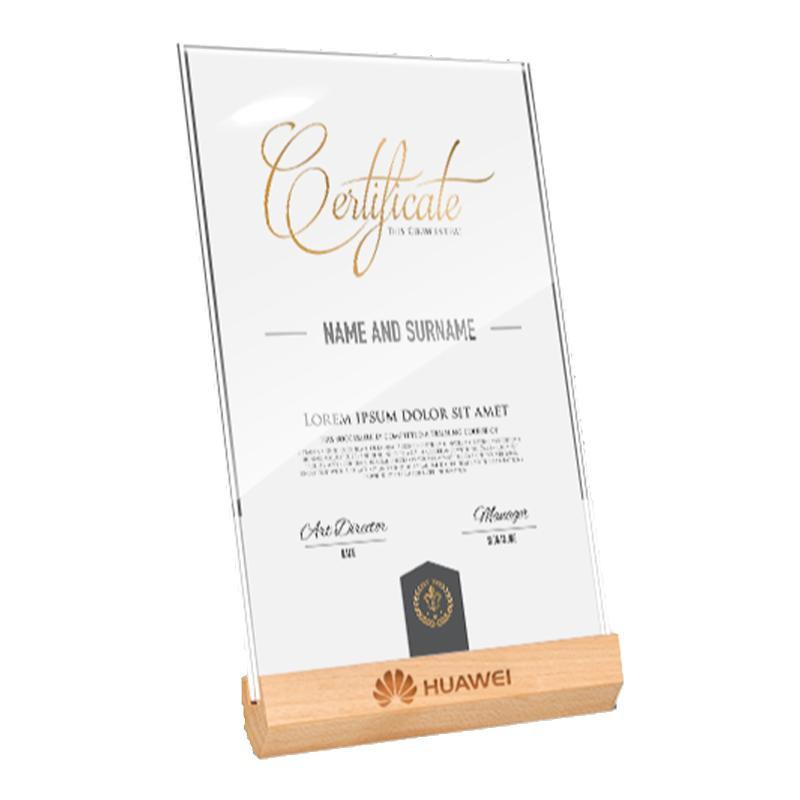 A4 Wooden Certificate and Award Display Frame