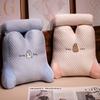 Ice Bean Bedhead Cushion Student Dormitory Reading Pillow Sofa Backrest Bay Window Cute Waist Pillow Office Lumbar Support