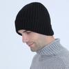 The New Men's Autumn and Winter Knitted Hat Is Versatile Featuring A Twill Warm Pullover and A Fleece Wool Thread Ear Protecting Hat. It's Trendy