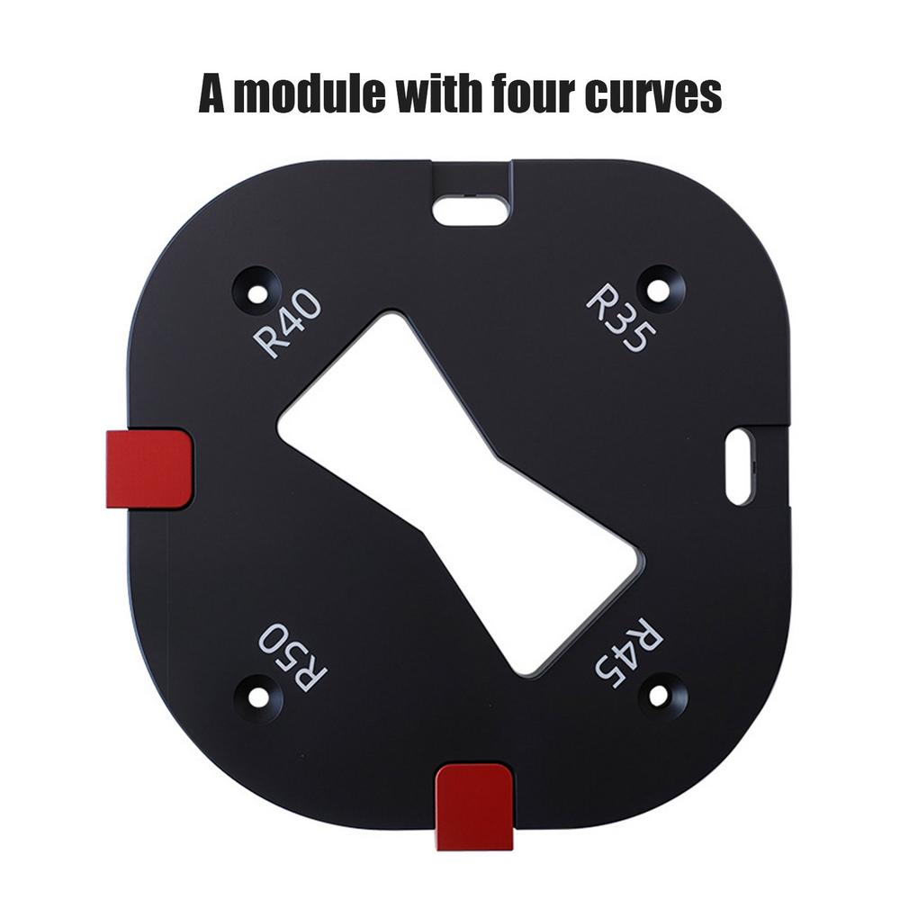 Radius Jig Router Templates Chamfering Cutting Auxiliary Tool For Wood Working Router Table Corner Radius Jig For Picture Frame
