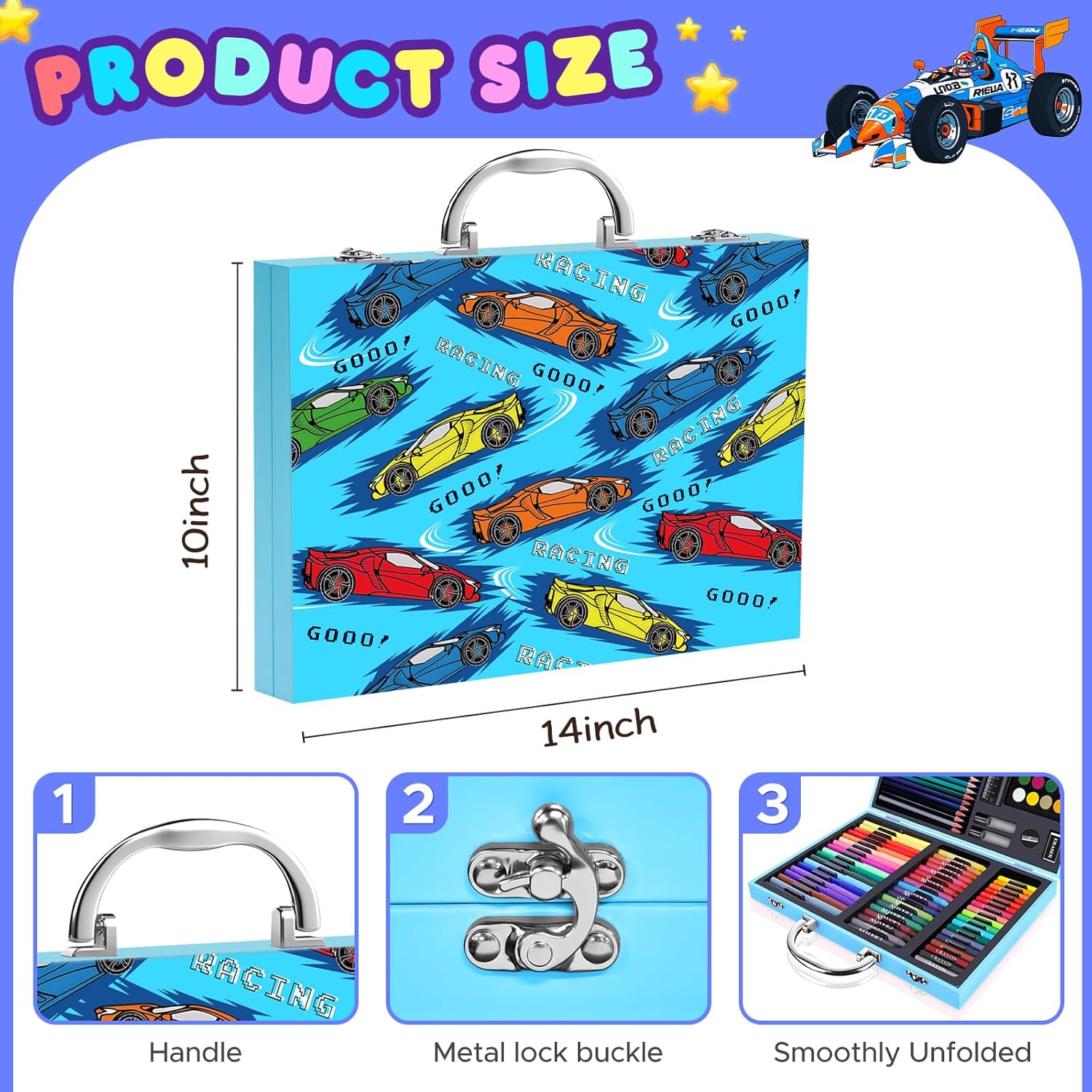 Coloring Pens Set 110PCS Painting Set With Markers/Crayons/Colored Pencils/Oil Pastels/Watercolor Cakes Arts & Crafts Supplies