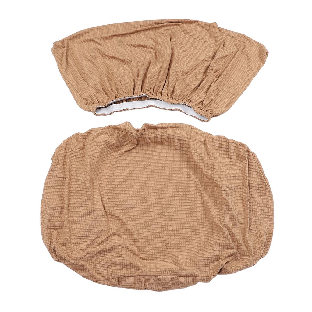 RV Dinette Cushion Cover Water Resistant Elastic Camel Color Sofa Seat Slipcover for Camping Vehicle Trailer