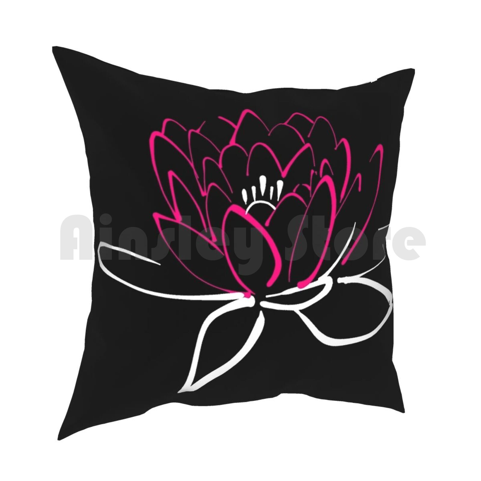 Gift Of NatureBeautiful Water Lily Pillow Case Printed Home Soft DIY Pillow Cover Nature Lover Flowers Lover Water Lily 30x30cm 12x12in