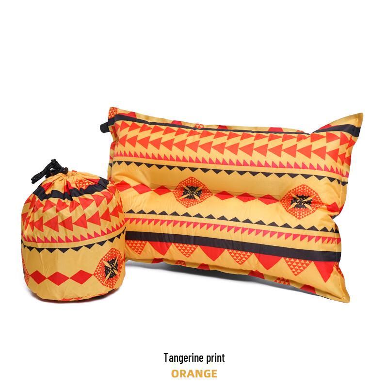 CLS Outdoor Ethnic Style Self-Inflating Pillow 40cm x 30cm x 10cm