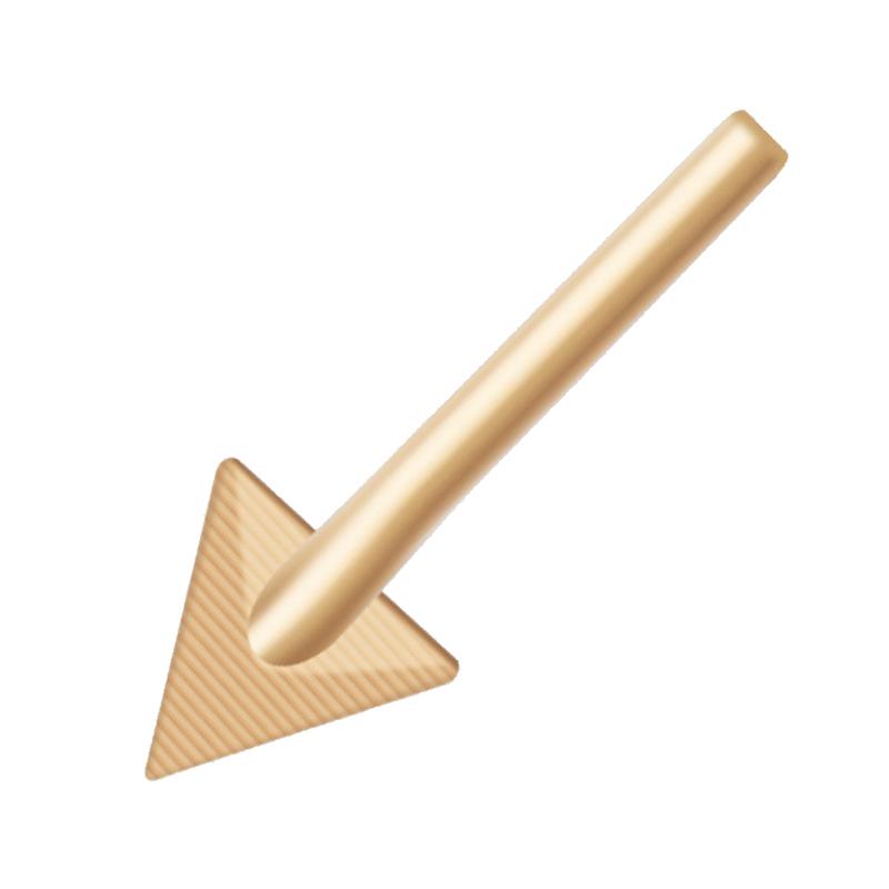 Set 3 buc Vârfuri pentru ciocan de lipit Cupru Cap triunghiular de netezire Vârfuri de schimb pentru 80 wați Instrument de reparare sudor plastic