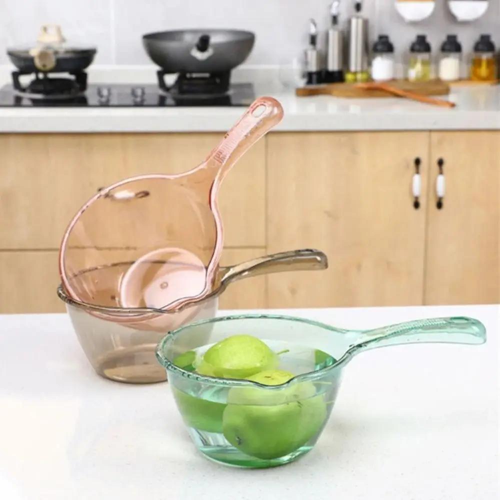 Household Deepening Water Scoops Healthy Material Thick Durable Anti Slip Long Handle Shower Water Scoop Kitchen Bathroom Tools