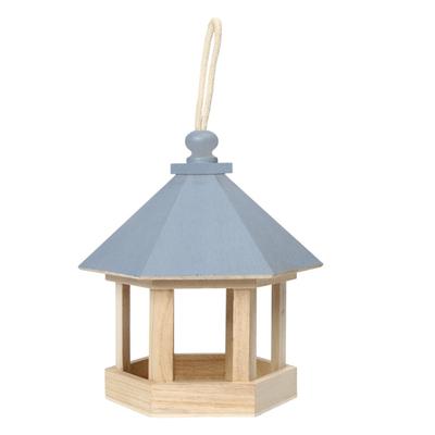 Hängendes Vogelhaus aus Holz Erdnuss Futterbehälter Garten Outdoor Fütterungswerkzeug