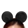 ShuaWdk Mickey Mouse Headband, Disney Headband, Mouse Ear Headband for Adults, Mouse Costume with Solid Back Red and Pink Ribbon, Perfect for Girls