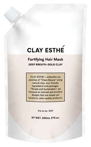 Укрепляющая маска для волос BX Clay Esthe Золотая глина 800 г
