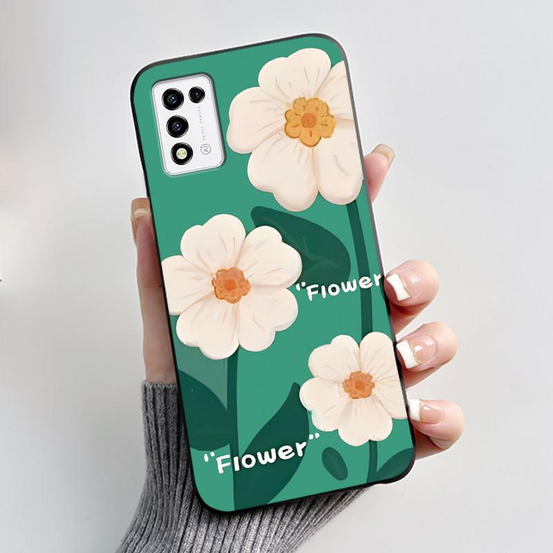Phone Case For ZTE Libero 5G III A202ZT / Libero 5G II A103ZT Casing Fashion Butterfly Flower Black Soft TPU Case Silicone Cover