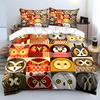 Colorful Geometric Owl Art Designs Print Soft Comfortable Duvet Cover Bedding Set Included 1*Duvet Cover  2*Pillowcases