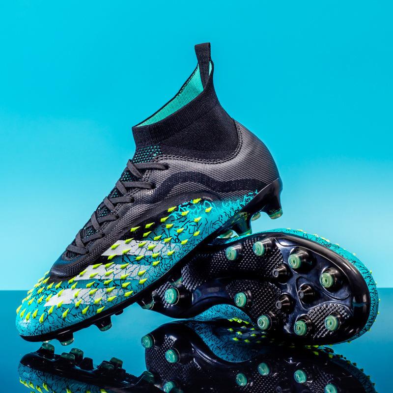 Shoes Women's Football Shoes Broken Nails Shoes Football Shoes Long Nails Foreign Trade 14 Training High Help Students Men's Large Size