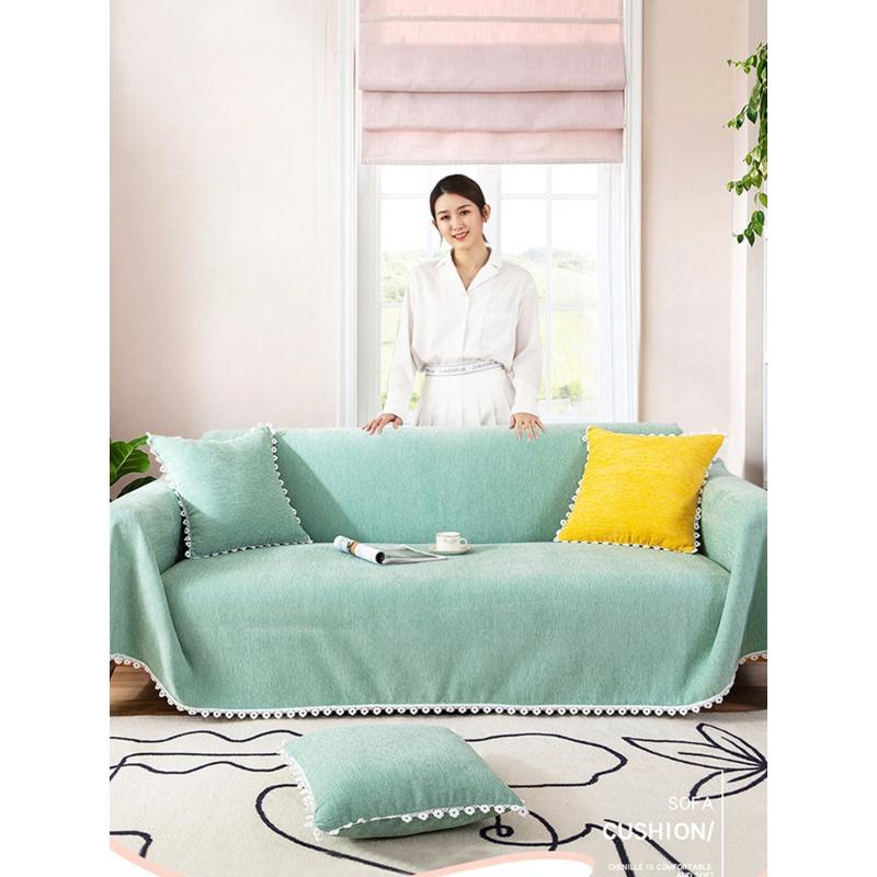 Chenille Sofa Cover Towel All-Inclusive Combination Sofa Cover Ins Style Four Seasons Universal Non-Stick Wool Universal Sofa Cover Towel