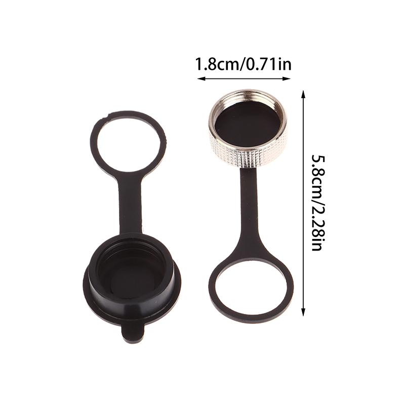 1 para Gx16 Złącze Wtyk Pokrywa Wodoodporna Pyłoszczelna Gumowa Metalowa Nakładka Okrągłe Złącze Ochronne Tuleje Gniazda