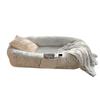 Human Dog Kennel Plush Round Pet Kennel Dog Bed Winter Warm Sponge Dog Pads Pet Supplies Pet Mattresses