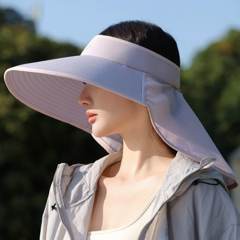 Summer Hat Sun Hat Children Uv Protection Men'S Mountaineering Hat Cold Silk Cool Fashion Letter Empty Top Sun Hat