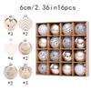 6cm Electroplated Shiny Irregular Christmas Tree Ball Set