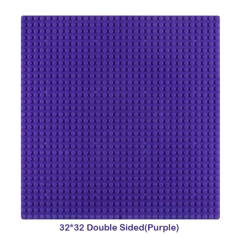Double Sided 32X32 Dots Baseplate For Construction Brick 16X16 City Timeless Block Plates Diy Plastic Small Block Assembly Part Plaything