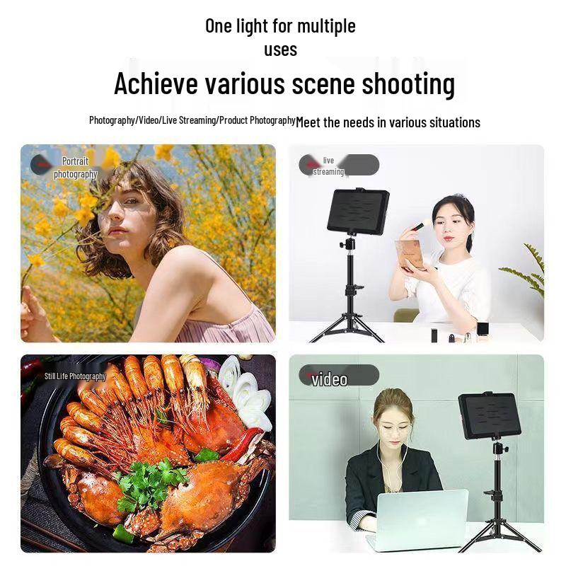 Portable LED Fill Light for Influencers & Photographers: Enhance Beauty with Skin-Softening Filter