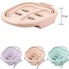 Collapsible Large Fold Foot Soaking Tub Foot Bath Massager with Massaging Rollers Foot Bath Plastic Wash Basin Foot Spa