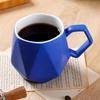 Xiaoyueya Diamant Keramik Kaffeetasse mit Deckel & Löffel