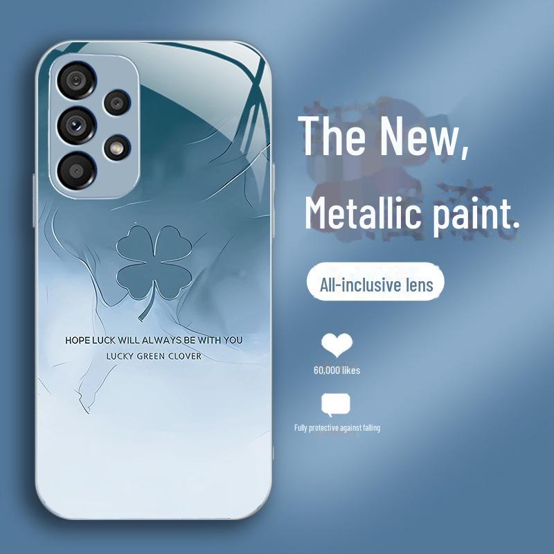 

Коллекция чехлов Samsung: S11, S10 Plus, S23 Ultra, S9 — Lucky Clover и креативный дизайн Liquid Glass S20 FE синий