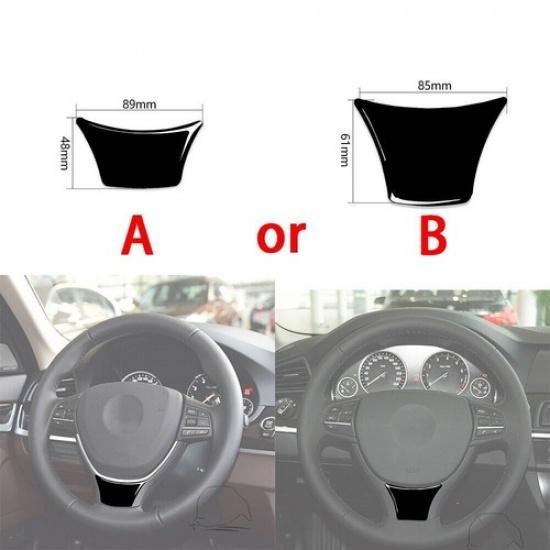 Piano Black Interior Steering Wheel Chin Cover For BMW 5 Series F10 F18 2011-17