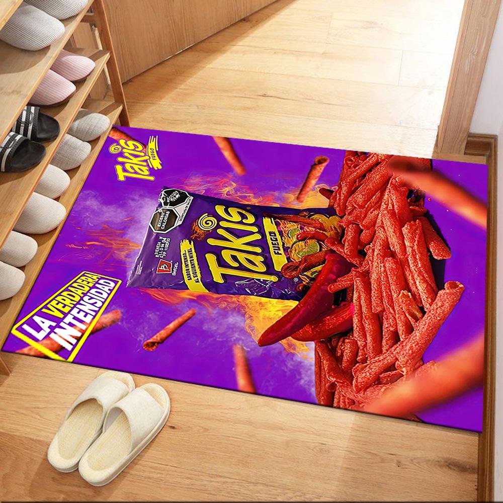 Limitierte Edition Takis Churro Geschmack Quadratische Teppiche sind eine großartige Wahl für Wohnzimmer, Schlafzimmer, Heimdekoration und als Geschenke.