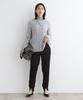 INDIVI Hairy Loose Knit 12719432 Light Gray Size 38 Knitwear/Sweater [Washable/Mohair Blend] Lamé Women's (011) (M)