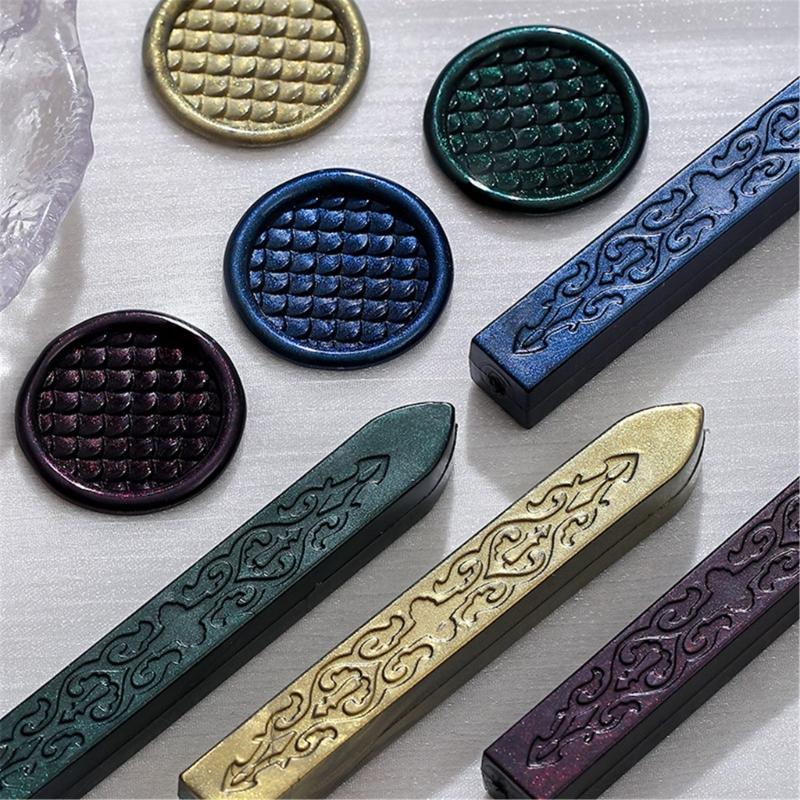 Sealings Wax Stick Aurora Sealing Strips Wax Seal Stick Seal Wax Stick for Envelopes Wedding Invitations Decortions