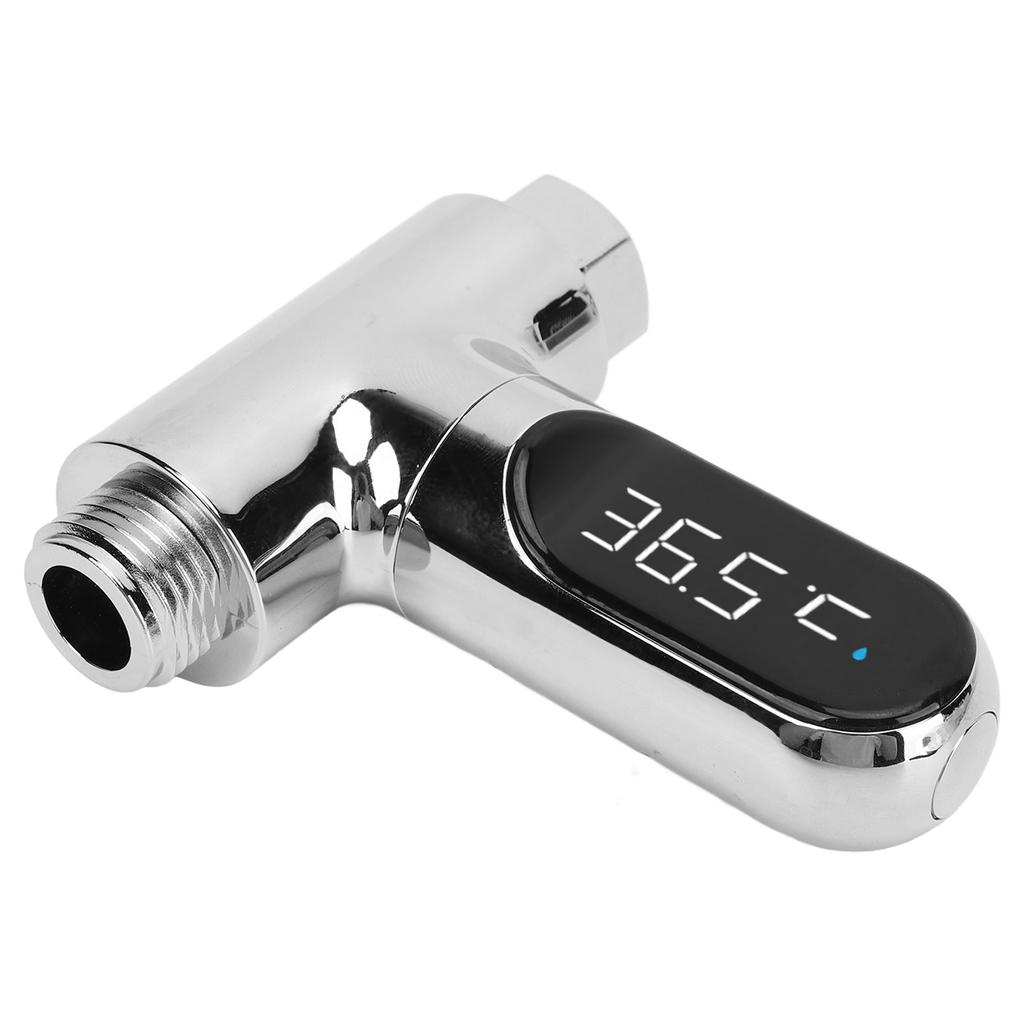 Shower Thermometer Aluminum LED Digital Shower Thermometer for Home Bathroom Kitchen