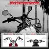 WOWTK Chrome L & R 8mm Rearview Mirrors for Harley FLSTC FXDB Dyna FXDF FLSTF