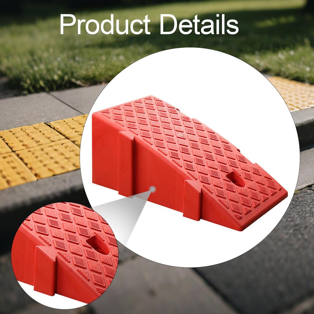 Threshold Ramp Sturdy Portable Indoor Use Curb Ramp Versatile Roadside Slope Pad for Cars Motorcycle Mowers