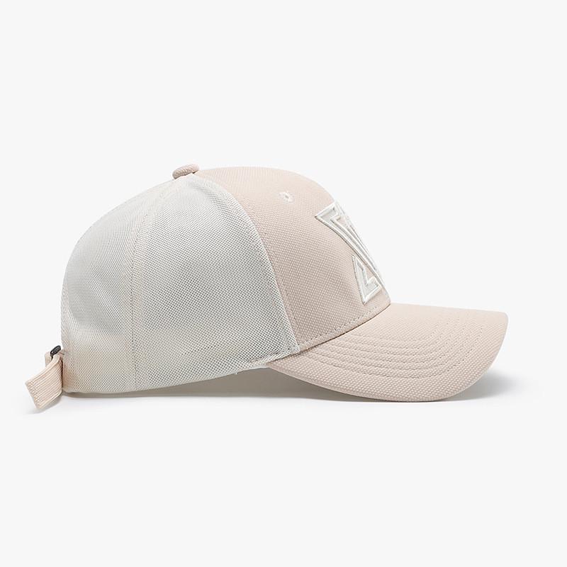 Polyester Mesh Baseball Cap With Sun Protection And Adjustable Fit For Summer Casual Wear