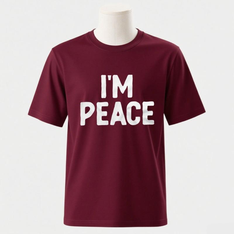 

Couple I Come in Peace I Am Peace Funny TShirts Double Meaning Humor Inappropriate Cotton TShirts Casual Fashion 3XL