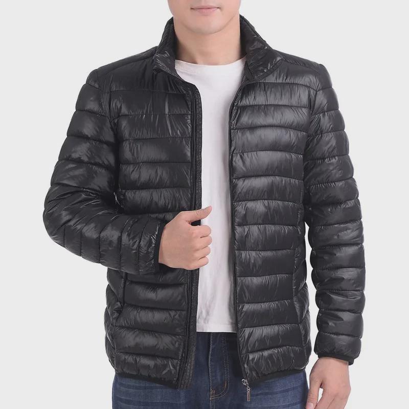 Men's Light Cotton-Padded Jacket for Middle-aged and Elderly - Fall/Winter Style