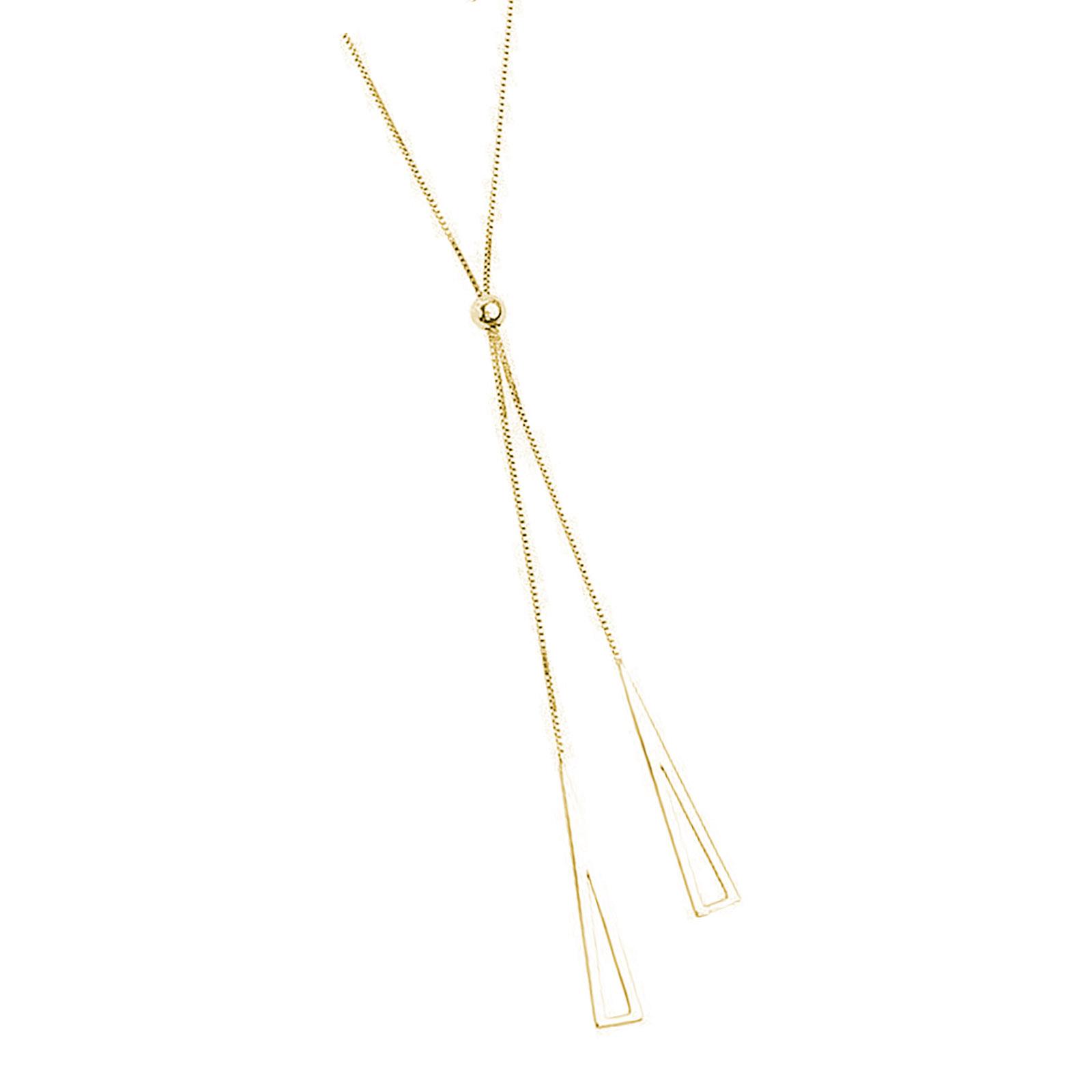 

Элегантный двухслойный свитер-ожерелье из прочных сплавов для модных женщин и профессионального повседневного использования золотой