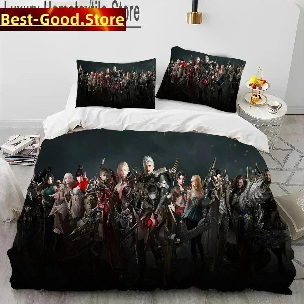 3D Print Lost Ark Game Bedding Set Printed Bed Set With Pillowcase Bed Duvet Cover Soft Queen King Size Bedclothes Home