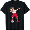 Dabbing Fußballjunge - Polen Fußballfans Trikot Polnische Flagge T-Shirt