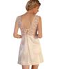 Sexy Pajamas Women's Ice Silk Summer Thin Swinging Collar Beautiful Back Lace Pure Desire Wind Suspender Nightdress Two-piece Set Can Be