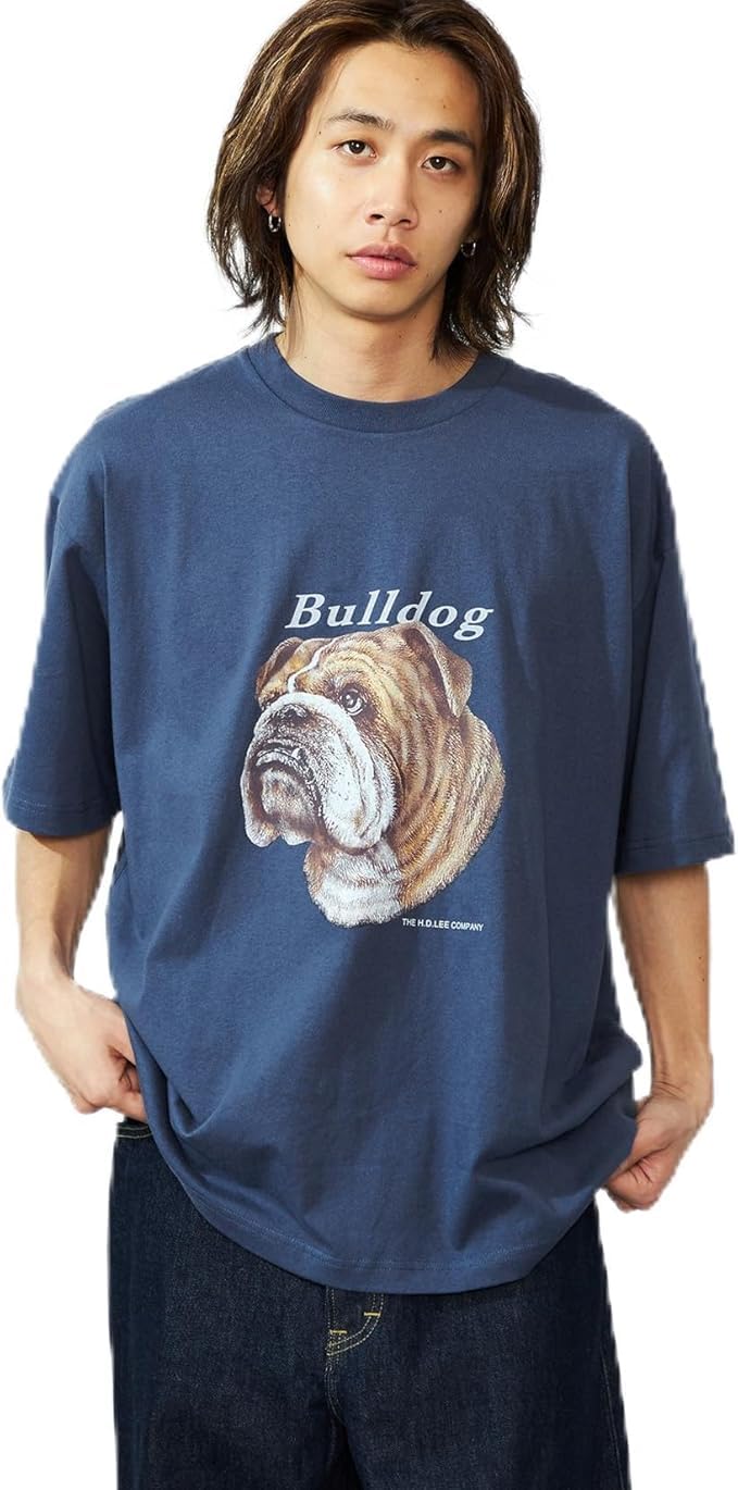 

Lee Navy Bulldog Print Men s T-Shirt