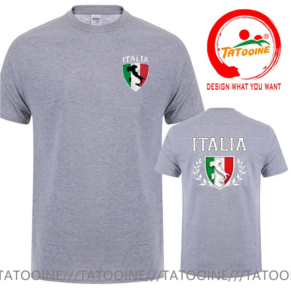 Retro Italia Flag Crest Map T Shirt Vintage Grunge Italian Italy Italiano Tshirt Funny Soccer Footballer Tshirt Harajuku Shirts