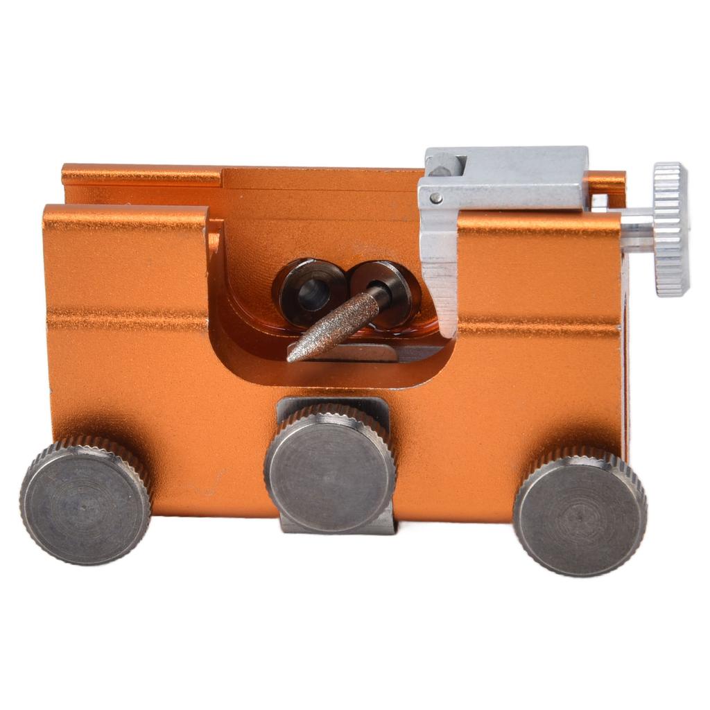 Chainsaw Sharpening Jig Portable Hand Crank Chain Sharpener for Lumberjack Garden Worker Yellow