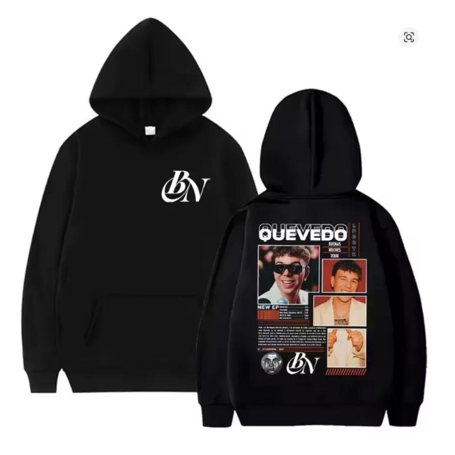 Rapper Quevedo EL BAIFO 2026 Album Merch Hoodies Men Women Fashion Hip Hop Pullovers High Quality Fleece Hooded15