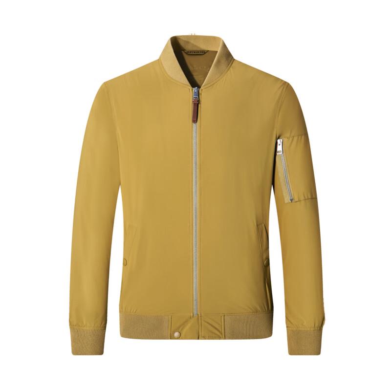 SEPTWOLVES Men's Solid Baseball Collar Jacket