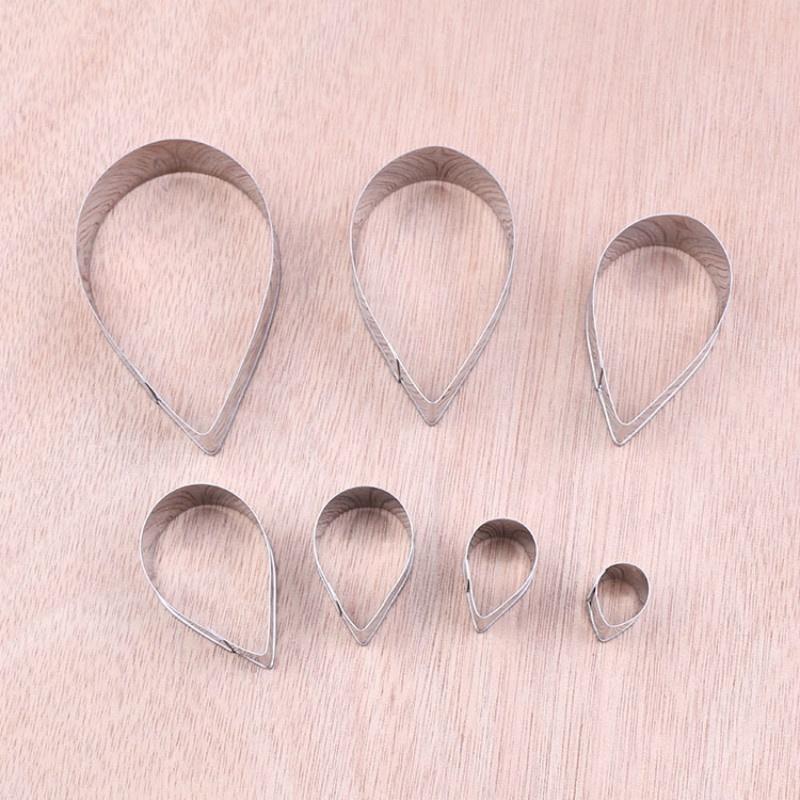 New 7Pcs Stainless Steel Mold Fondant Cake Paste Flower Tuberose Petal Cutters Petals Molds 2023